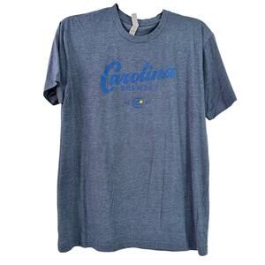 CAROLINA BREWERY North Carolina Blue Heather Gray T-Shirt Sz Medium Tee Stretch